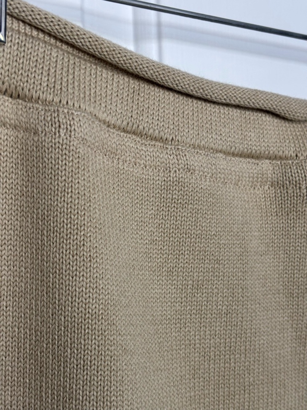 EUC The Row Calista Neutral Tan Knit A-Line Skirt Pull On Size M - Picture 8 of 8